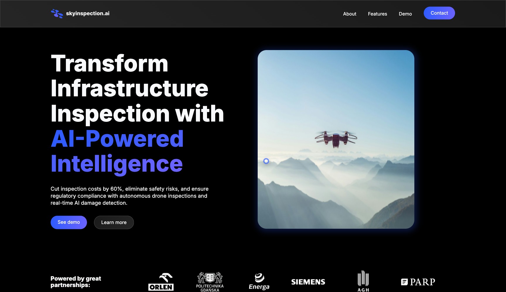 3. Landing Page